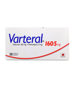 VARTERAL 160/5 MG CAJA X 28 CAPS