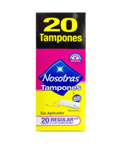 TAMPONES NOSOTRAS REG.S/A CAJA X 20 UNDS