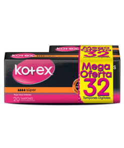 TAMPONES KOTEX SUPER X 20 +12 OFERTA