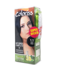 TINTE COLORISS 1.1 NEGRO AZUL +TRAT X 30 GR