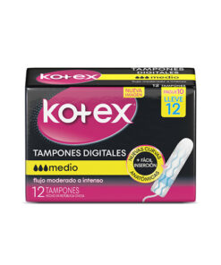 TAMPONES KOTEX MEDIO PG 10 LLV 12