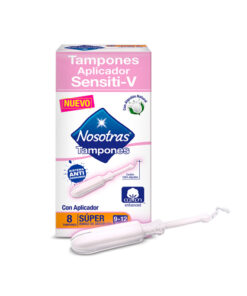 TAMPONES NOSOTRAS SUP.APLI.SEN SITIVE-V X8UNDS