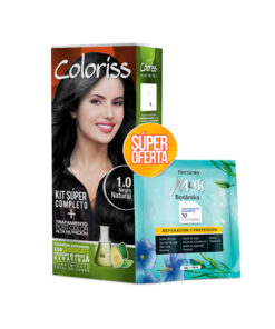 TINTE COLORISS 1 NEGRO NATURAL +TRAT X 30 GR