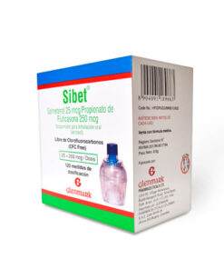 SIBET 25/250 +INHALOCAMARA FCO X 120 DOSIS
