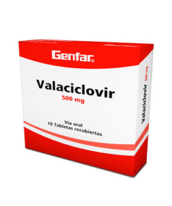VALACICLOVIR 500 MG GENFAR CAJA X 10 TABS