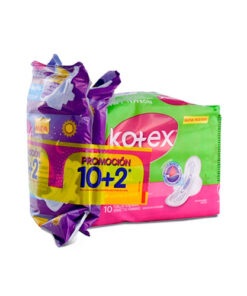 TOALLAS KOTEX NORMAL ALAS EXT.SUAVE X10+2 DIA/NOCHE