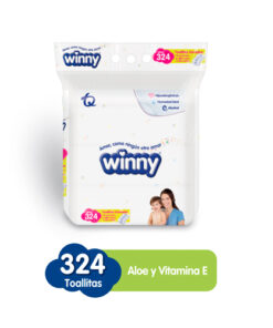 TOALLITAS WINNY ALOE/VITA E X 324 UNDS