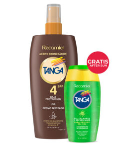 TANGA ACEITE BRONC.SPF 4 X 185 ML SPRAY + GEL AFT