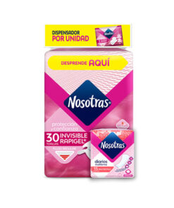 TOALLAS NOSOTRAS INV.RAPIGEL X 30 UNDS + OFERTA