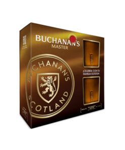 WHISKY BUCHANANS MASTER + VASOS BOT X 750 ML