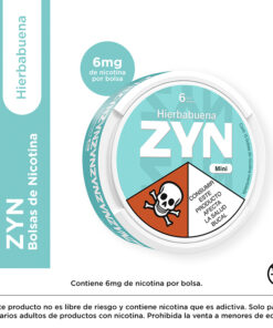 ZYN NICOTINA HIERBABUENA 6 MG