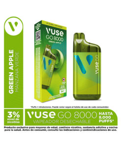 VUSE GO DISP.8000 MANZANA VERDE 34 MG X 1 UND
