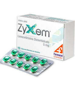 ZYXEM 5 MG CAJA X 10 CAPS