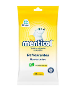 TOALLITAS MENTICOL MENTHOL ALOE VERA X 18 UNDS