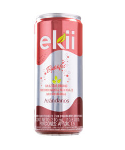 SODA EKII BUBBLES ARANDANOS LATA X 310 ML