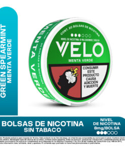 VELO NICOTINA MENTA VERDE 8 MG