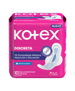 TOALLAS KOTEX DISCRETA ALAS X 10 UNDS