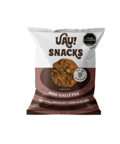 GALLETA UAU MINI CHOCOLATE BOLSA X 30 GR