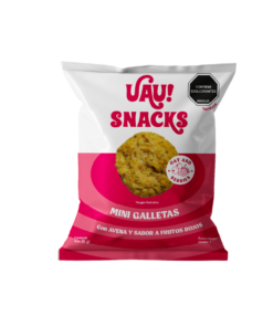 GALLETA UAU MINI FRUTOS ROJOS BOLSA X 30 GR