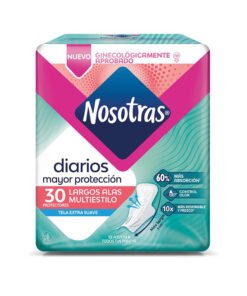 PROTECTORES NOSOTRAS LARGOS ALAS MULTIE X 30UNDS
