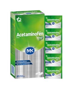 ACETAMINOFEN 500 MG MK CAJA X 50 TABS