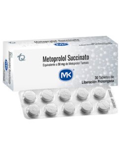 METOPROLOL SUC 50 MG MK CAJA X 30 TABS