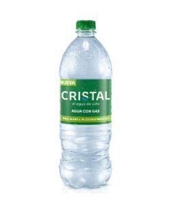 AGUA CRISTAL CON GAS BOT X 1000 ML