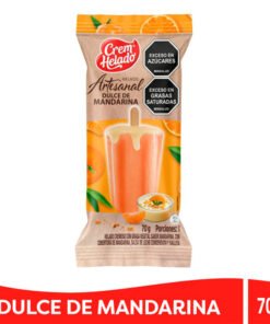 HELADO ARTESANAL PALETA DULCE MANDARINA X70GR