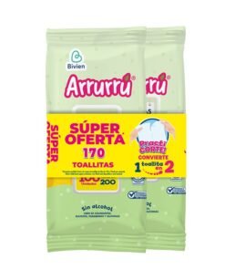 TOALLITAS ARRURRU ALOE OFERTA X 170 UNDS