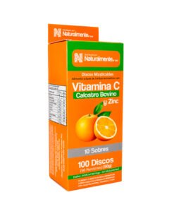 VITAMINA C +CALOSTRO +ZINC CAJA X 100 UNDS