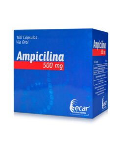AMPICILINA 500 MG ECAR CAJA X 100 CAPS