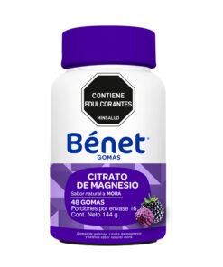 BENET GOMAS CITRATO MAGNESIO MORA X 48 UNDS