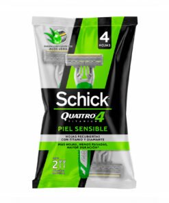 MAQUINA SCHICK QUATTRO TITANIUM SENSIBLE X 2 UNDS
